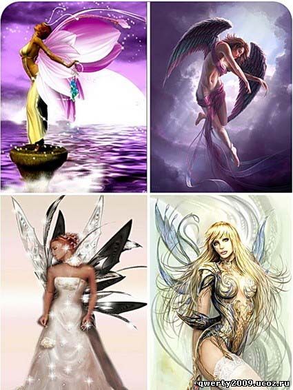  Картинки. Сборник. Девушки ангелы и феи