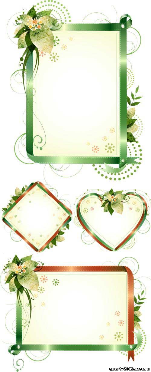 Векторный клипарт - Asadal Floral Frames